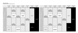 2014 Gym Schedule  6.9 to 6.22
